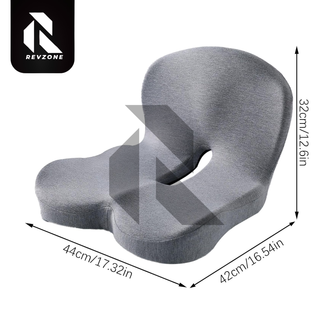 Orthopedic Memory Foam Seat Cushion – Ergonomic Tailbone Support Cushion for Office Chair, Car Seat