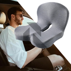 Orthopedic Memory Foam Seat Cushion – Ergonomic Tailbone Support Cushion for Office Chair, Car Seat