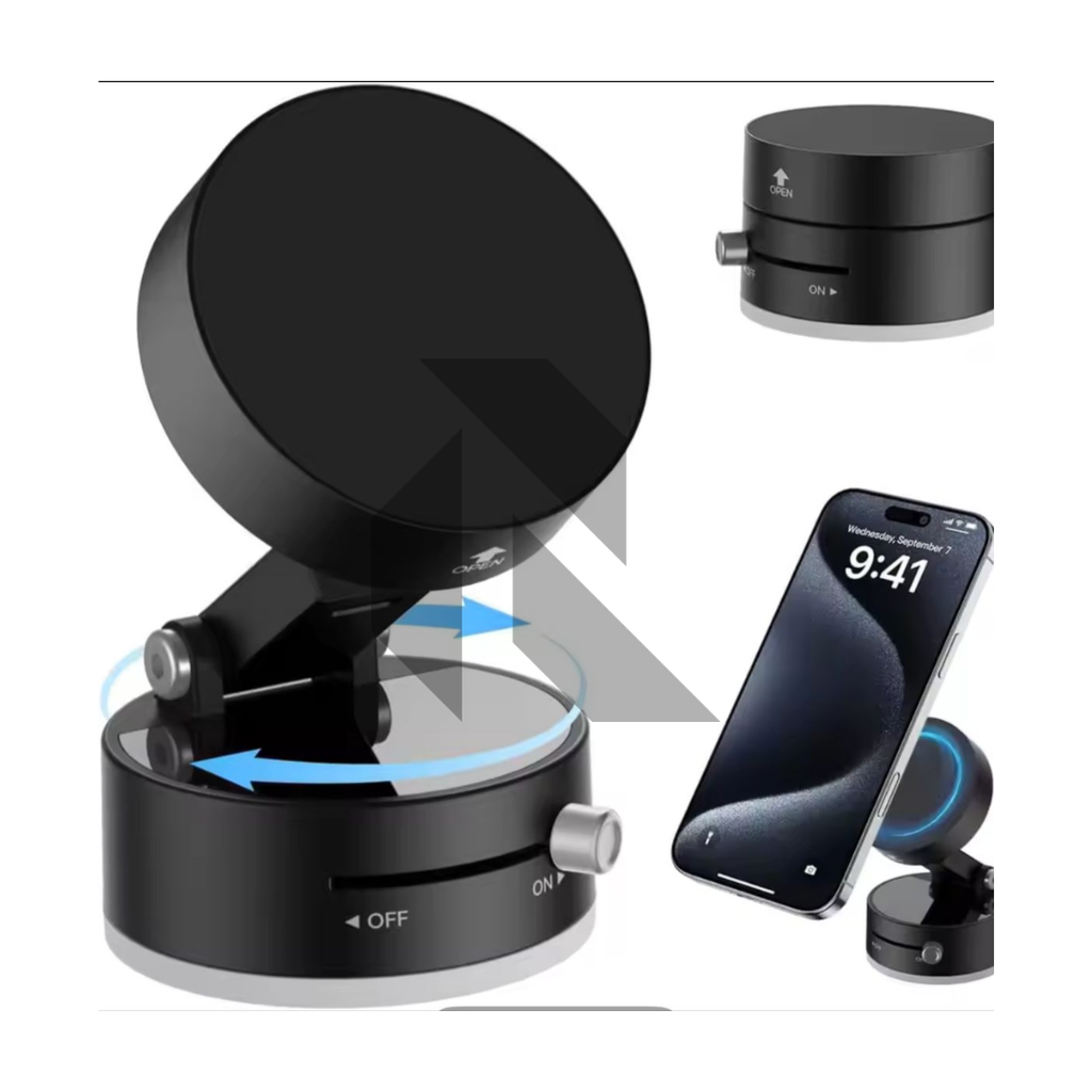Compact & Foldable Magnetic Suction Phone Holder – Universal Car Dashboard & Windshield Mount