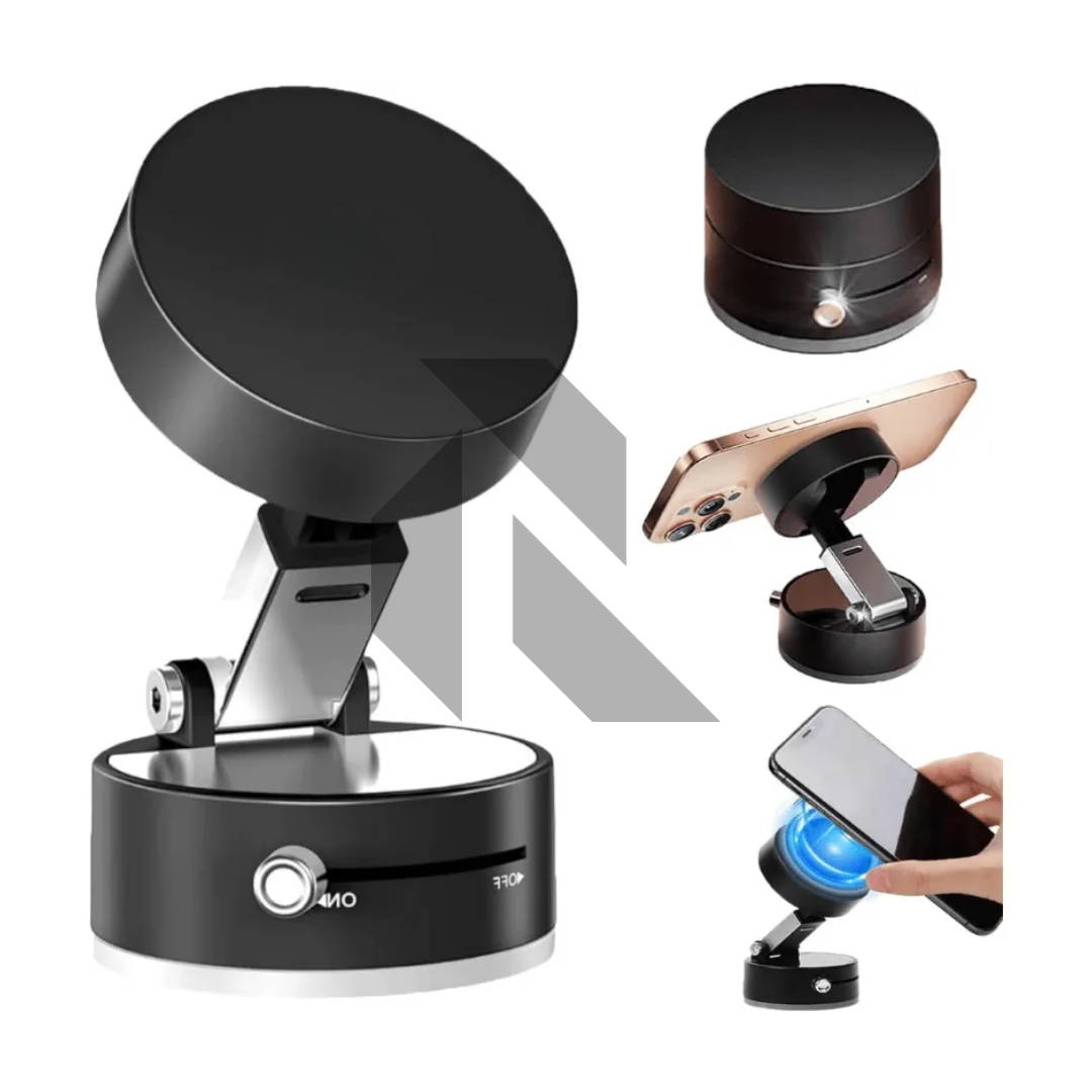 Compact & Foldable Magnetic Suction Phone Holder – Universal Car Dashboard & Windshield Mount