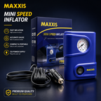 MAXXIS Mini Speed Inflator P010 12V Portable Air Compressor for Car, Bike & Bicycle Tires