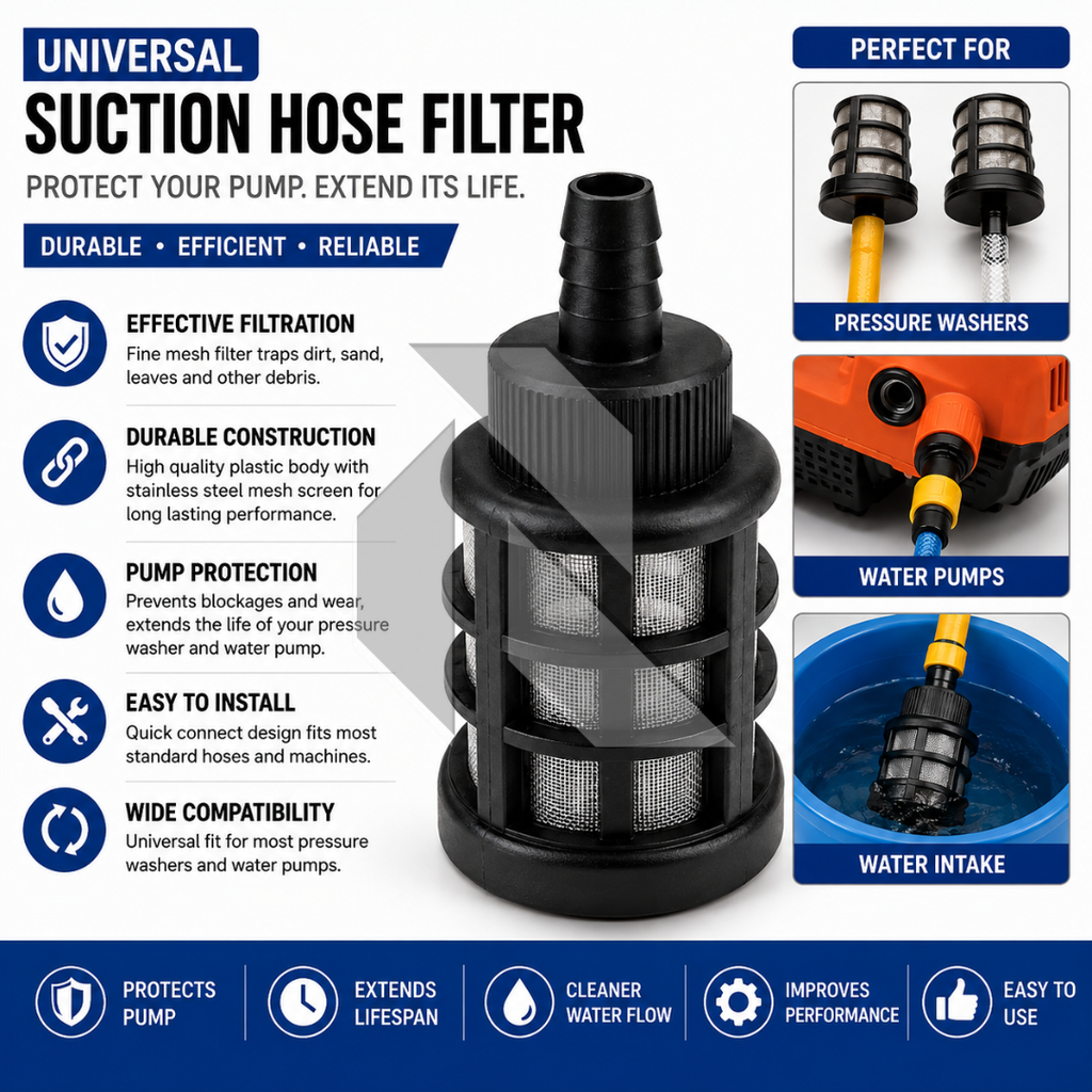 Universal Suction Hose Filter for Pressure Washers