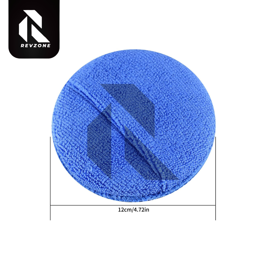 Soft Microfiber Wax Applicator Pad with Finger Pocket – Premium Car Polish & Wax Applicator