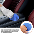 Soft Microfiber Wax Applicator Pad with Finger Pocket – Premium Car Polish & Wax Applicator
