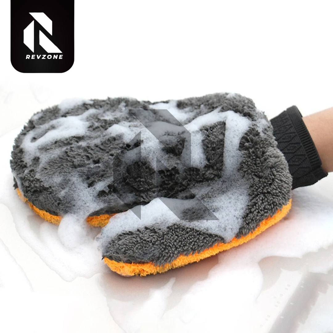 Soft Coral Fleece Double-Sided Car Washing Gloves – Ultra Soft Scratch-Free Wash Mitt Secondary image