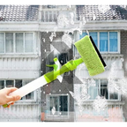 Spray Window Cleaning Tool with Built-in Water Sprayer & Microfiber Squeegee