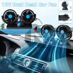 Mitchell Mars-304 Dual Head Car Cooling Fan – 12V Double Head Dashboard Fan