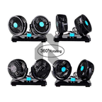 Mitchell Mars-304 Dual Head Car Cooling Fan – 12V Double Head Dashboard Fan