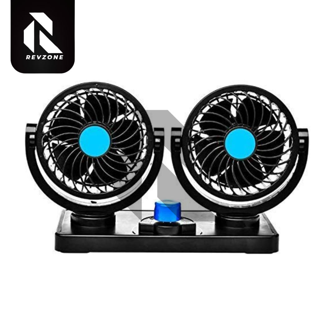 Mitchell Mars-304 Dual Head Car Cooling Fan – 12V Double Head Dashboard Fan
