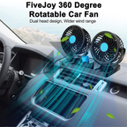 Mitchell Mars-304 Dual Head Car Cooling Fan – 12V Double Head Dashboard Fan