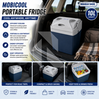 Mobicool 10L Portable Car Fridge 12V Electric Cooler Box for Car Travel, Camping & Road Trips