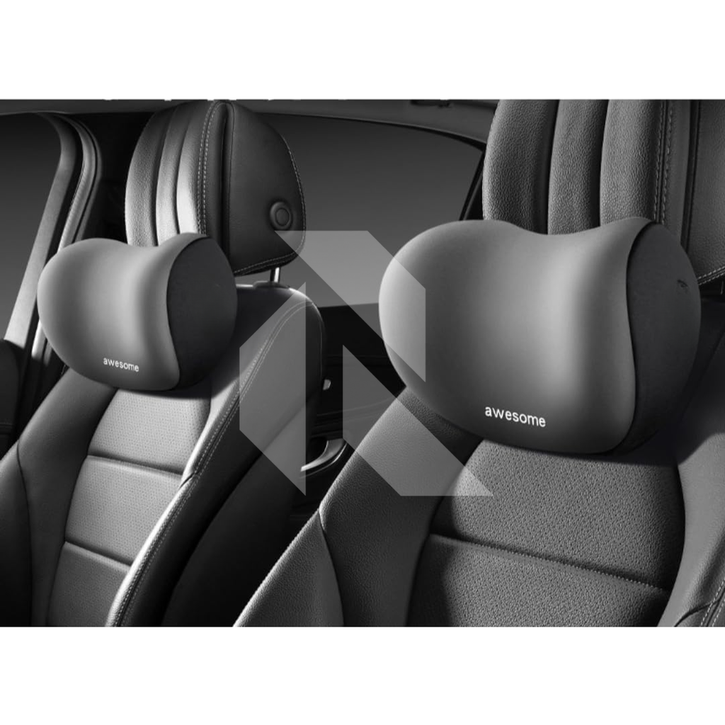 Car Neck Pillow Neck Supporter Adjustable Strap Memory Foam Pillow