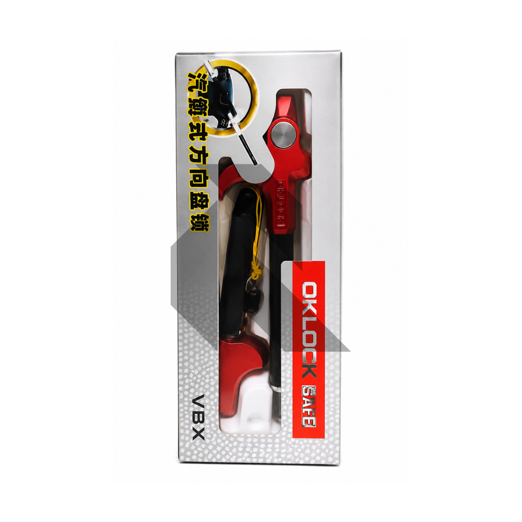 Universal Steering Wheel Lock with 2 Keys – Heavy Duty Anti-Theft Car Security Lock - V8X