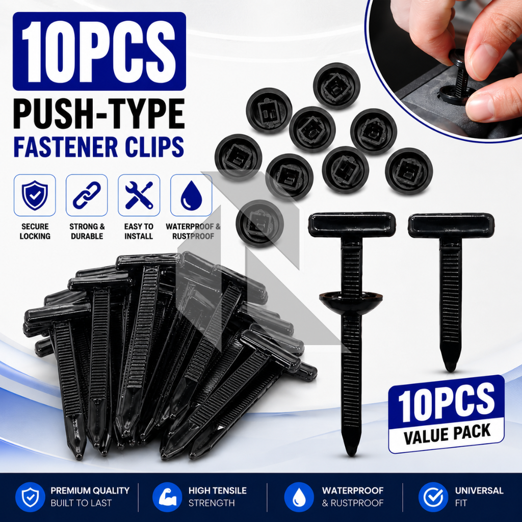 Universal Cable Tie Clips – Heavy Duty Nylon Push Mount Fasteners