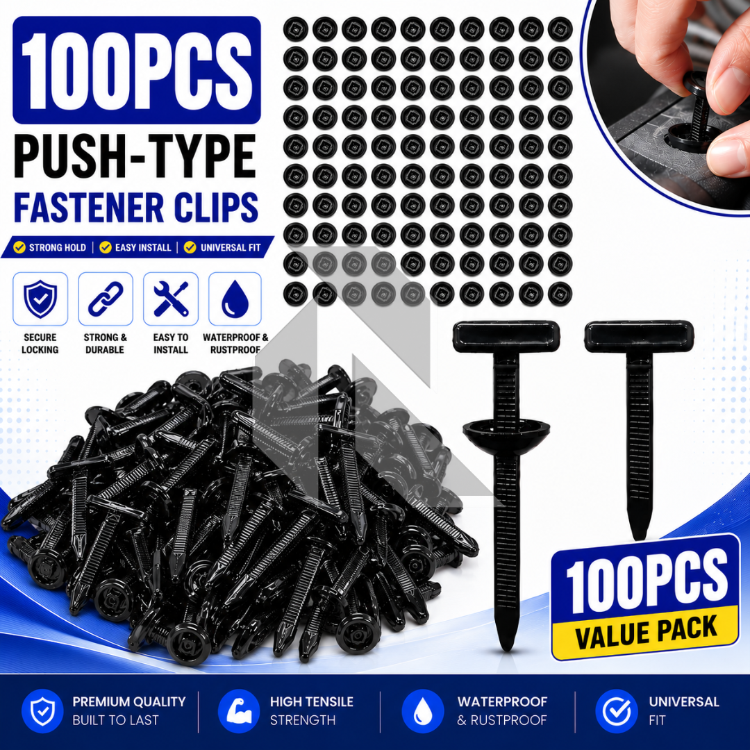 Universal Cable Tie Clips – Heavy Duty Nylon Push Mount Fasteners
