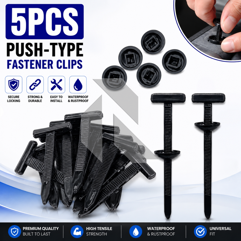 Universal Cable Tie Clips – Heavy Duty Nylon Push Mount Fasteners