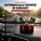 Universal Car Solar Pakistan Flag Rotating Perfume – Solar Powered Dashboard Air Freshener