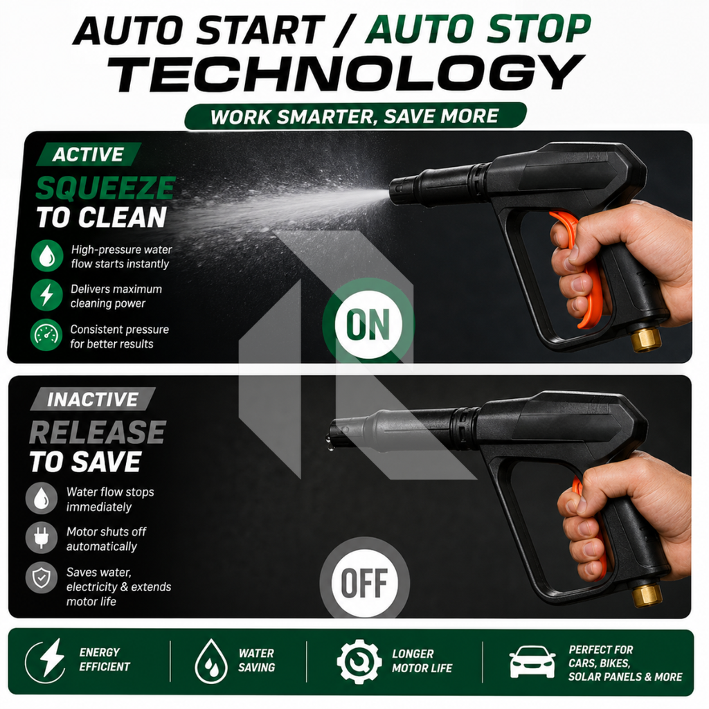 Parkside High Pressure Washer 140 Bar 2400W Induction Motor | 8.8L/min Flow Rate | 8 Meter Hose Pipe | Free Scratch Removal Wax 120ML