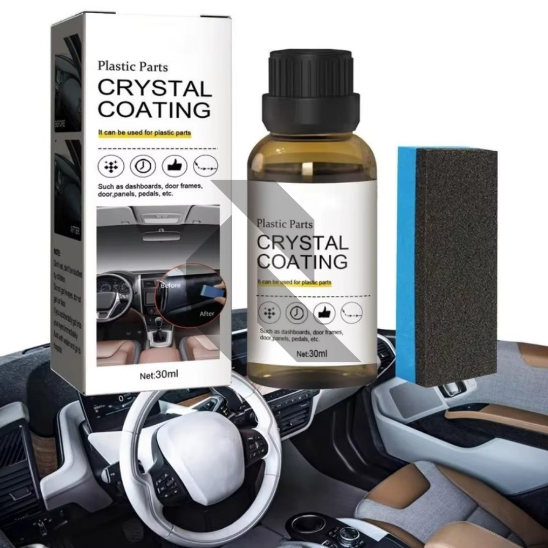 Plastic Parts Crystal Coating 30ML – Interior & Exterior Trim Restorer and Protective Coating