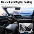 Plastic Parts Crystal Coating 30ML – Interior & Exterior Trim Restorer and Protective Coating