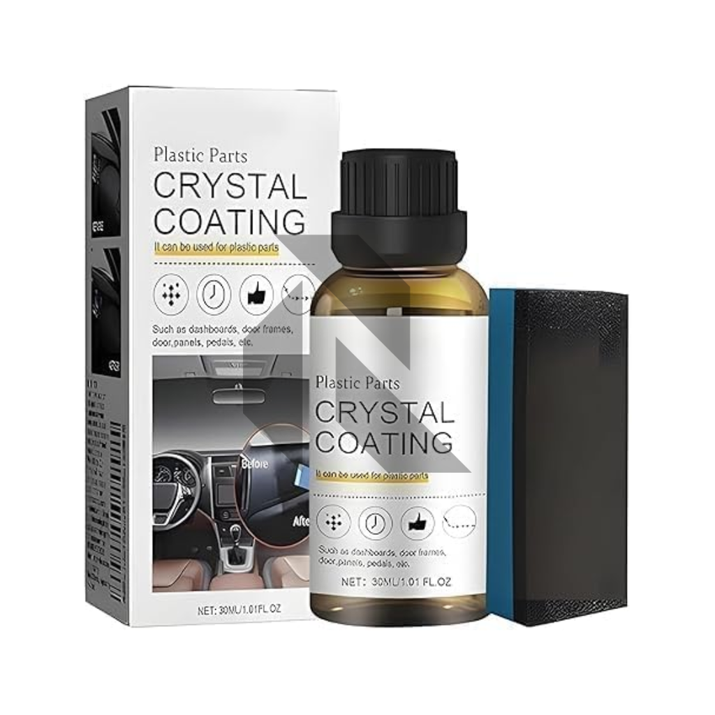 Plastic Parts Crystal Coating 30ML – Interior & Exterior Trim Restorer and Protective Coating