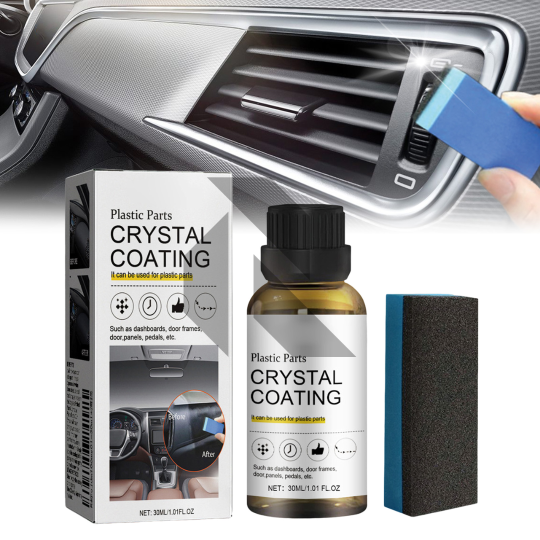 Plastic Parts Crystal Coating 30ML – Interior & Exterior Trim Restorer and Protective Coating