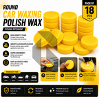 Round Car Waxing Polish Wax Foam Sponge – High Density Scratch-Free Applicator Pad