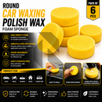 Round Car Waxing Polish Wax Foam Sponge – High Density Scratch-Free Applicator Pad