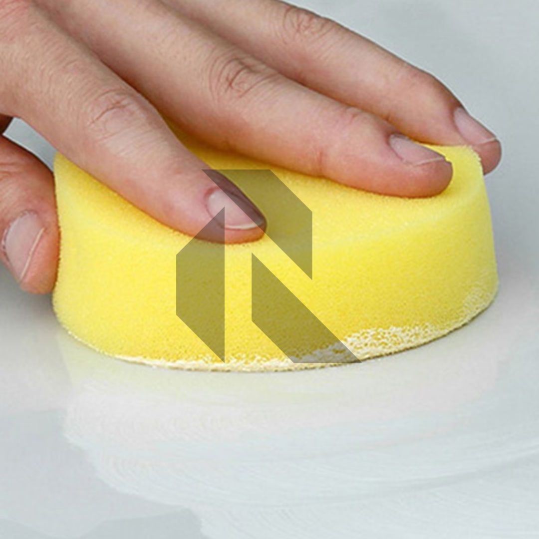 Round Car Waxing Polish Wax Foam Sponge – High Density Scratch-Free Applicator Pad