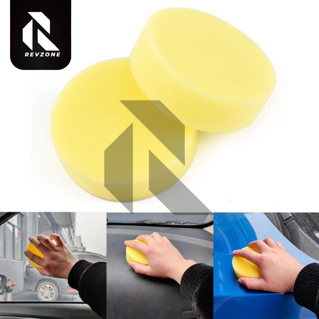 Round Car Waxing Polish Wax Foam Sponge – High Density Scratch-Free Applicator Pad