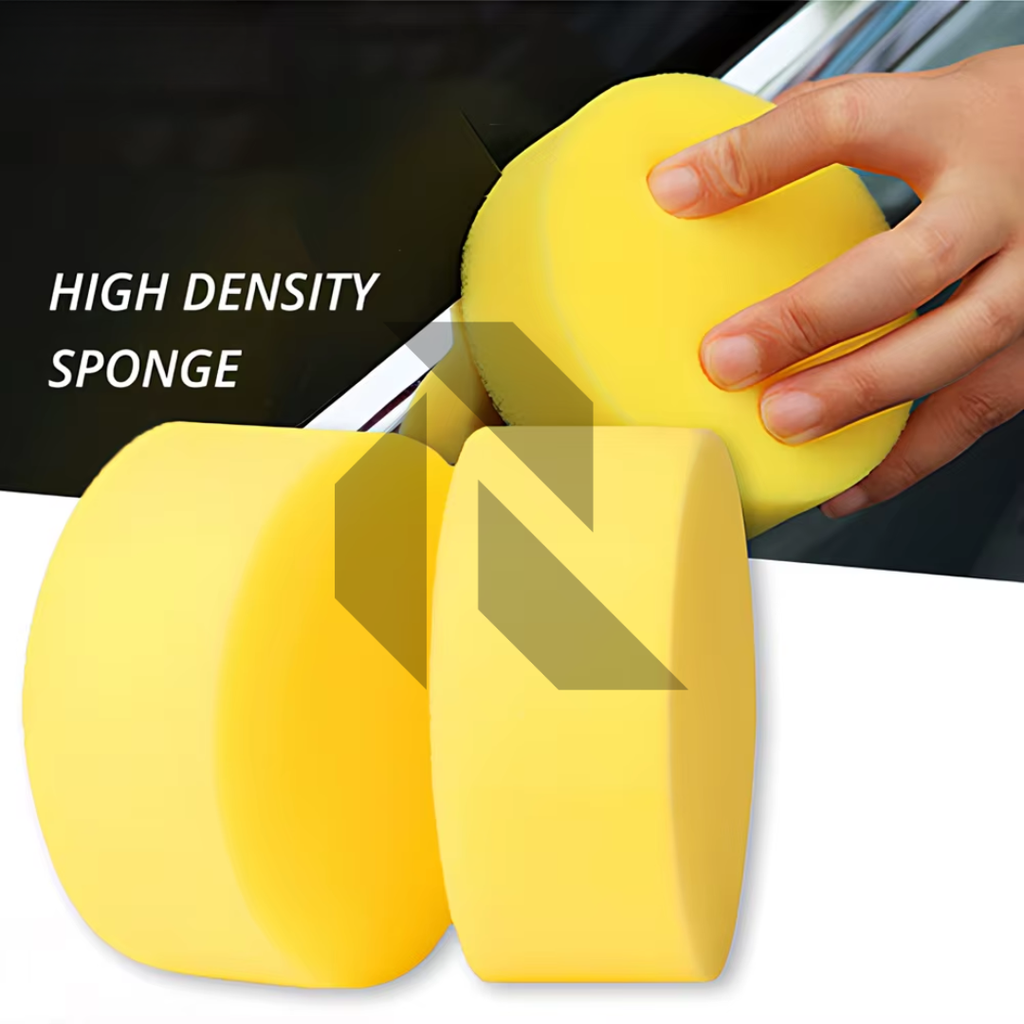 Round Car Waxing Polish Wax Foam Sponge – High Density Scratch-Free Applicator Pad
