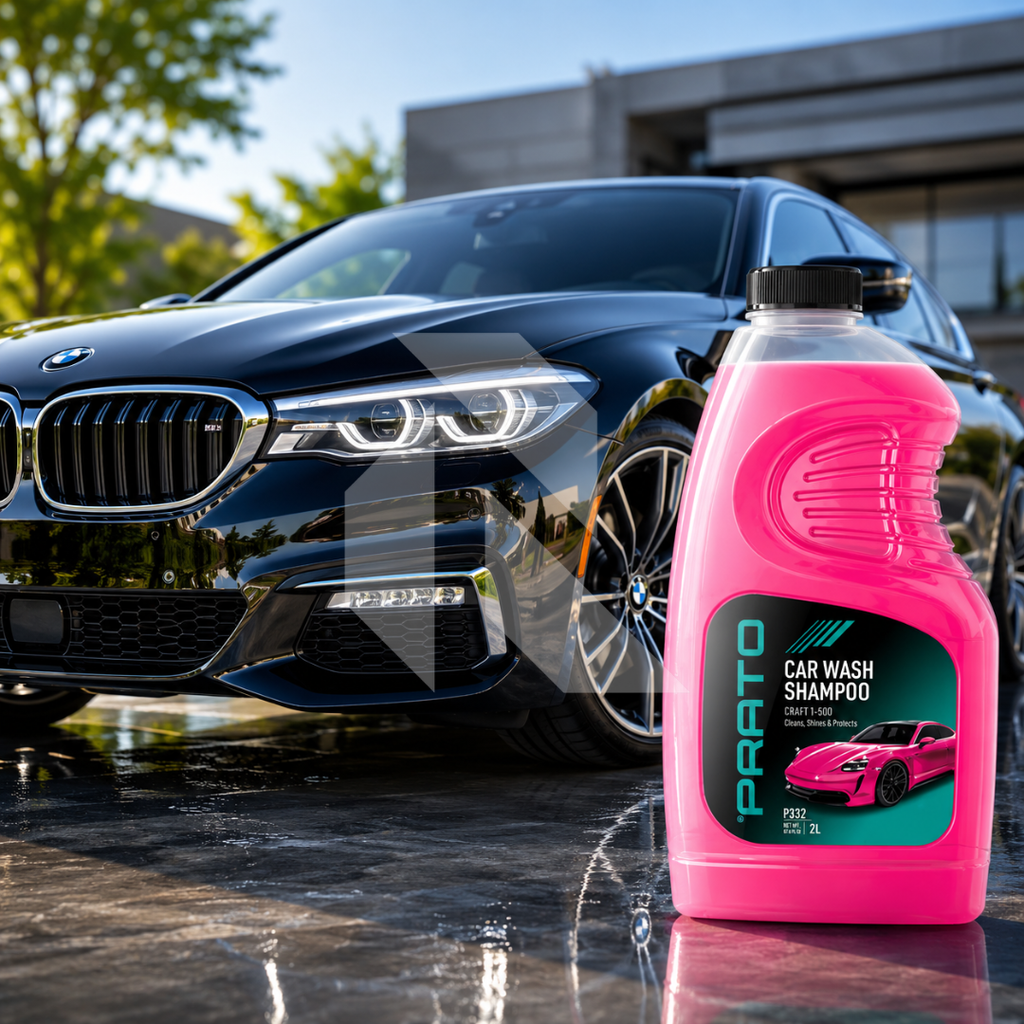 PRATO Car Wash Shampoo 2L – High Foam Car Cleaning Shampoo for Spotless Shine