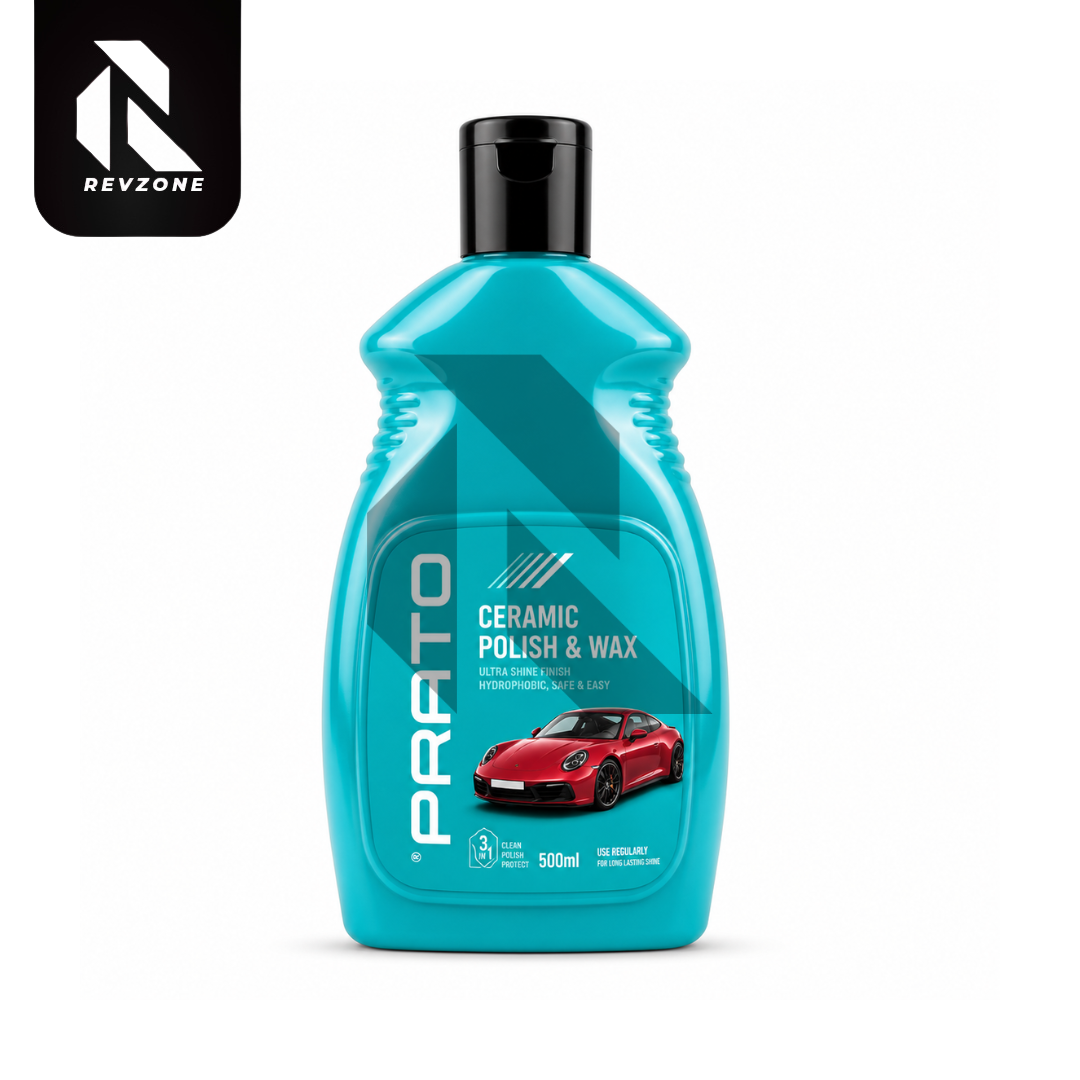 PRATO Ceramic Polish & Wax – 3-in-1 Ceramic Shine, Polish & Paint Protection