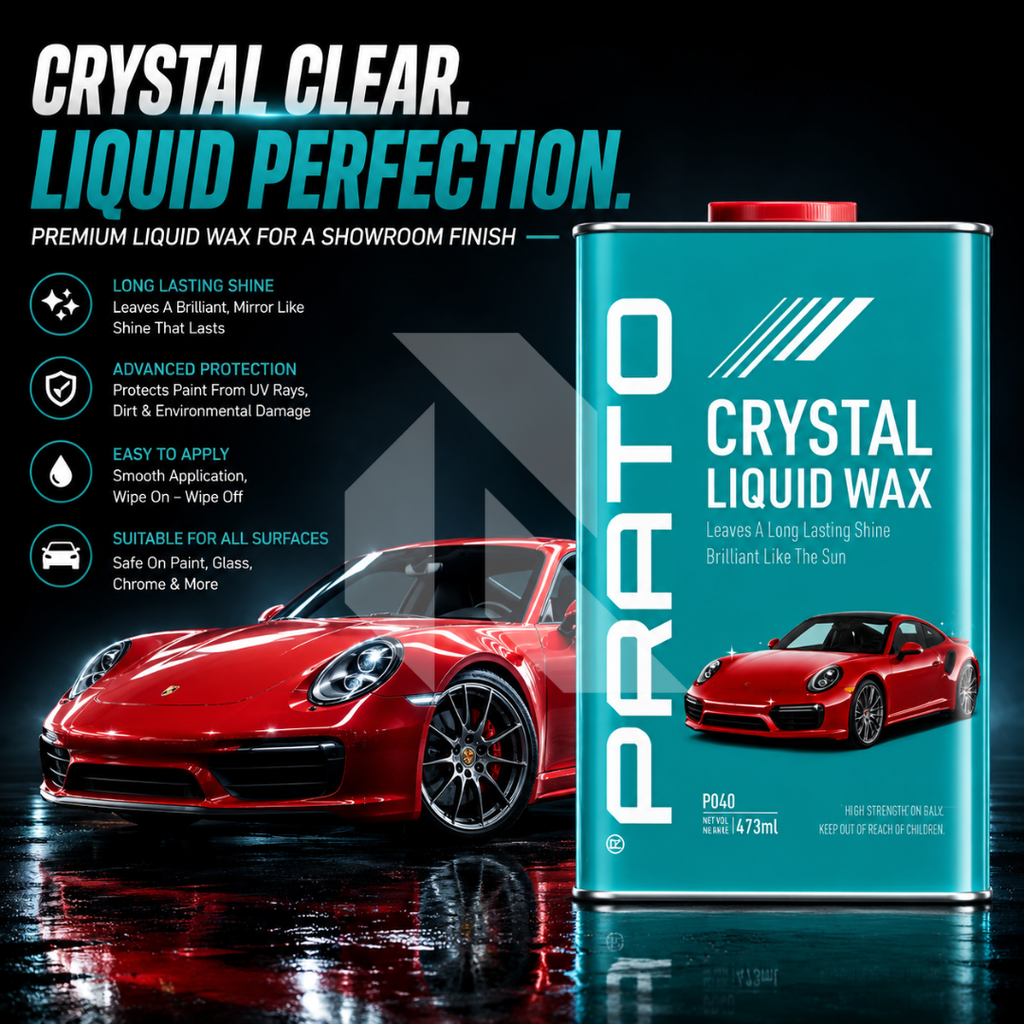PRATO Crystal Liquid Wax – High Gloss Paint Protection & Long-Lasting Shine Formula