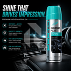 PRATO Dashboard Polish 450ML – Interior Shine & Protection Spray for Dashboard, Plastic & Vinyl