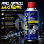 PRATO De-Rust Lubricant 450ML – Multi-Purpose Penetrating Oil, Rust Remover & Lubricant Spray