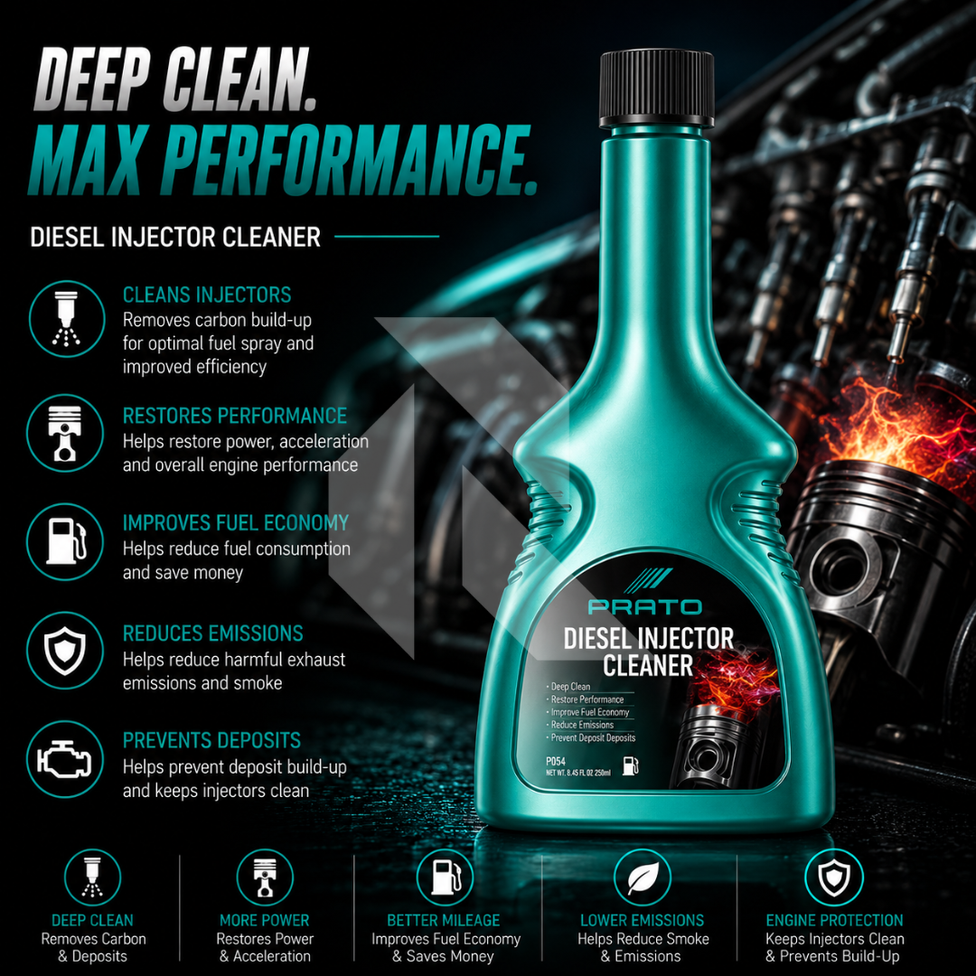 PRATO Diesel Injector Cleaner – Fuel System Cleaner for Diesel Engines & Injector Maintenance