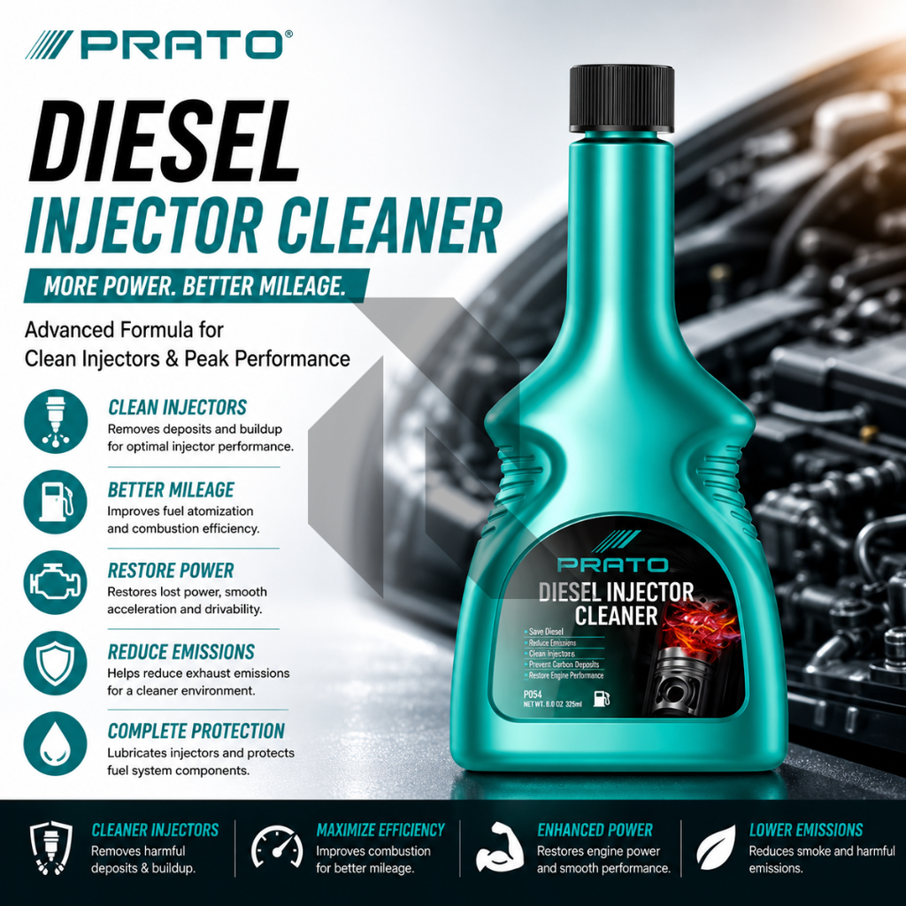 PRATO Diesel Injector Cleaner – Fuel System Cleaner for Diesel Engines & Injector Maintenance