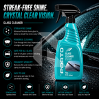 PRATO Glass Cleaner 500ML – Streak-Free Car Glass Cleaner for Windshield, Windows & Mirrors