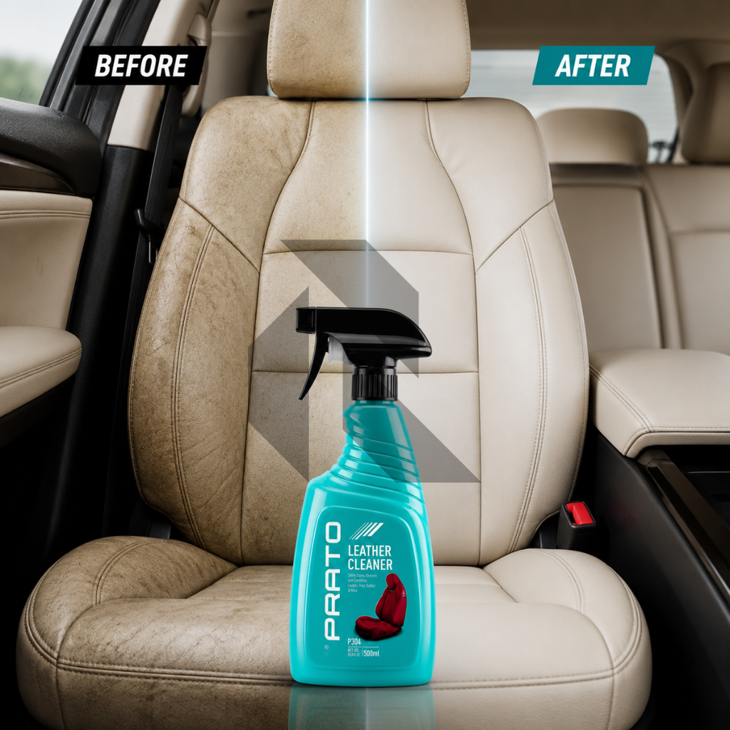 PRATO Leather Cleaner 500ML – Premium Leather Seat Cleaner & Conditioner for Car Interior Care