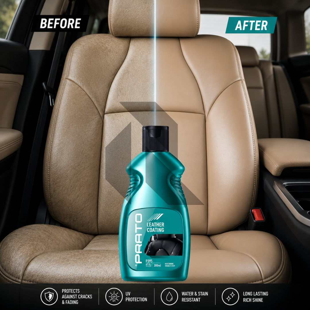 PRATO Leather Coating 300ML – Leather Protection & Shine Coating for Car Seats and Interior Surfaces