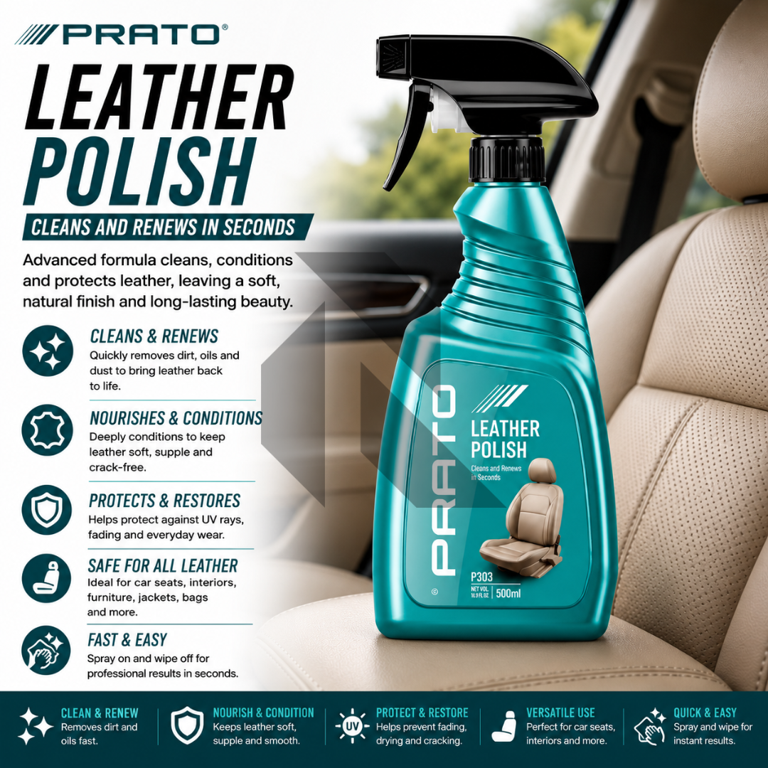 PRATO Leather Polish 500ML – Premium Leather Shine
