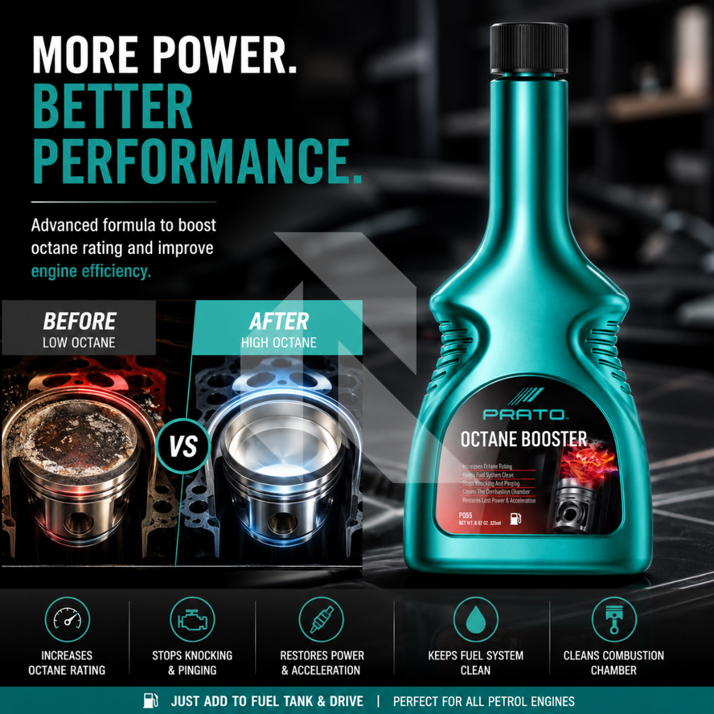 PRATO Octane Booster Fuel Additive – Petrol Engine Performance Enhancer