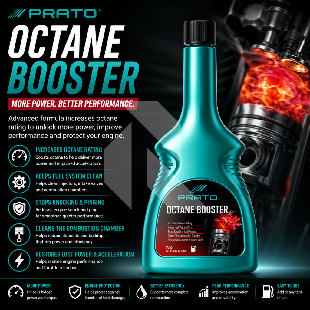 PRATO Octane Booster Fuel Additive – Petrol Engine Performance Enhancer
