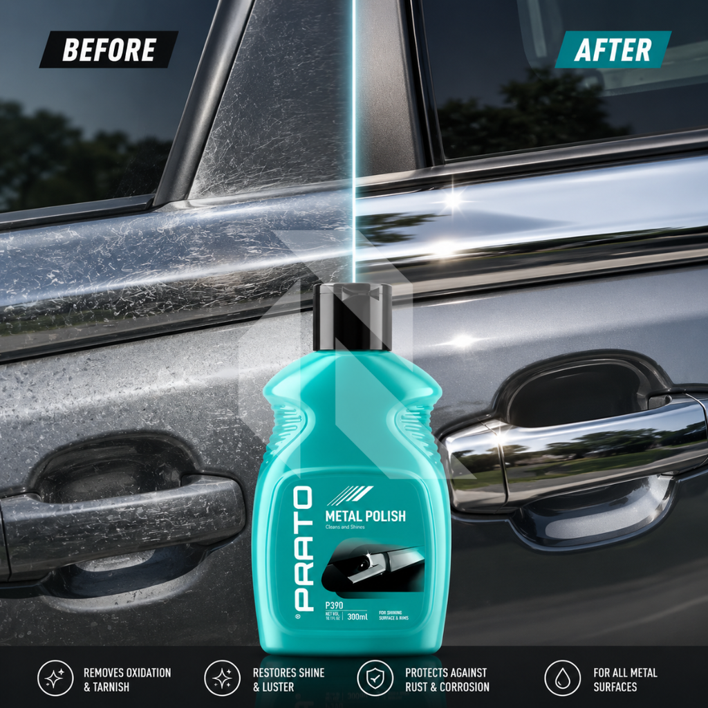 PRATO Metal Polish 300ML – Chrome, Aluminum & Metal Surface