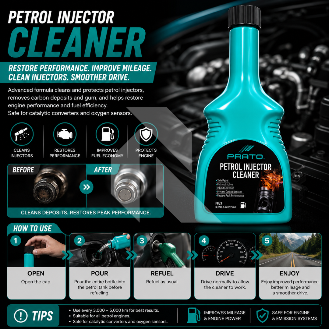PRATO Petrol Injector Cleaner 325ml – Fuel System Cleaner for Improved Engine Performance