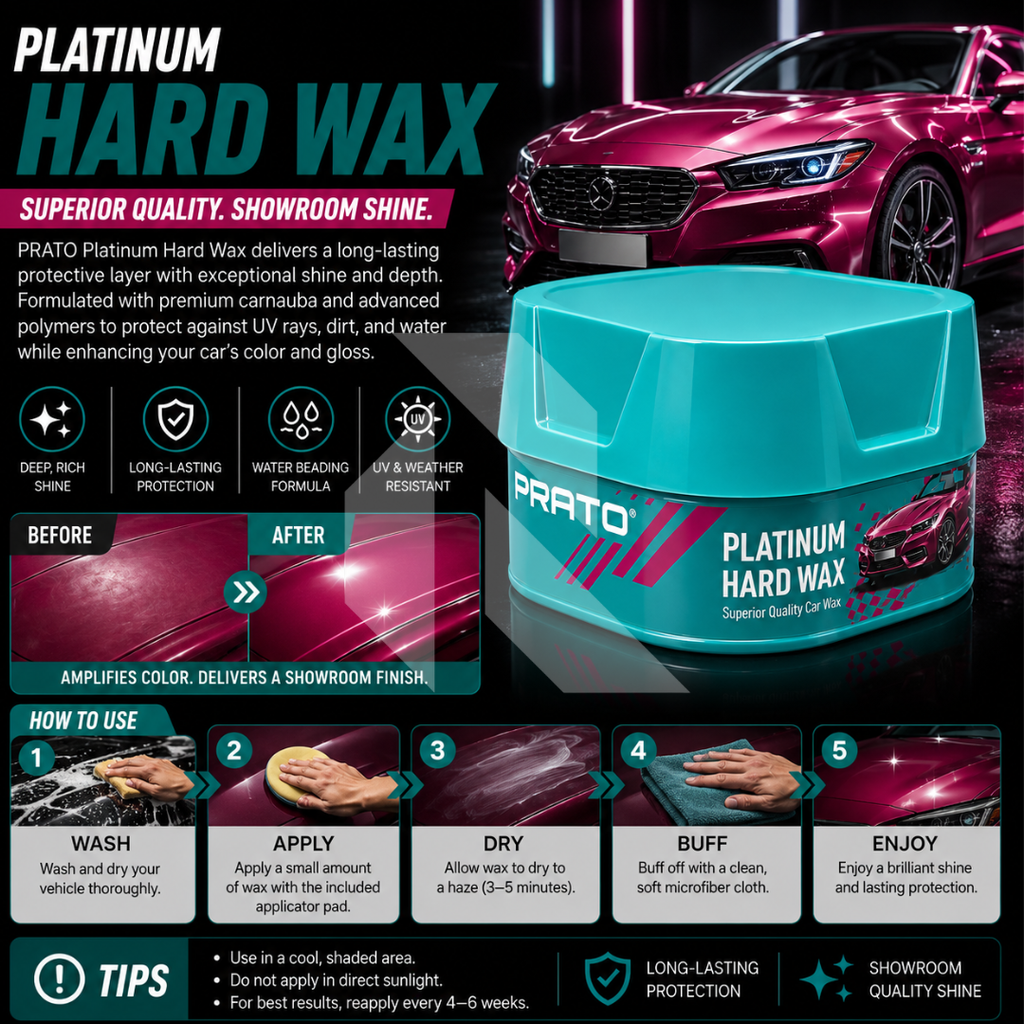 PRATO Platinum Hard Wax 200g– Premium Paint Protection Wax