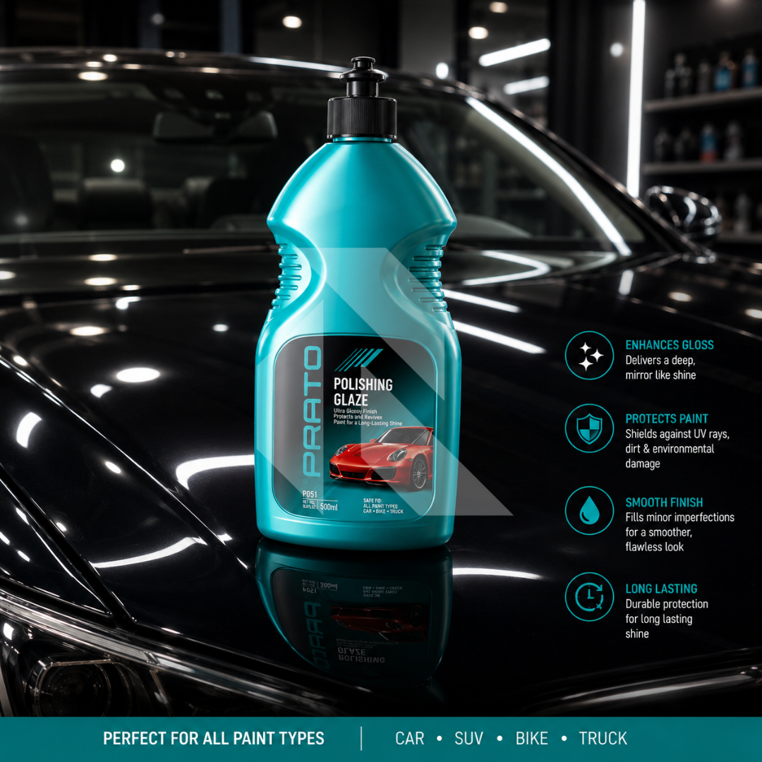 PRATO Polishing Glaze 946ML – High Gloss Paint Enhancer
