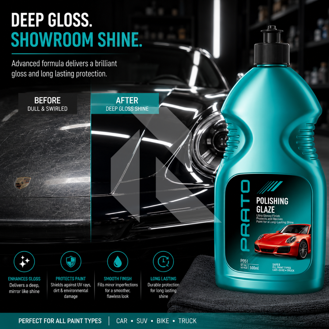 PRATO Polishing Glaze 946ML – High Gloss Paint Enhancer