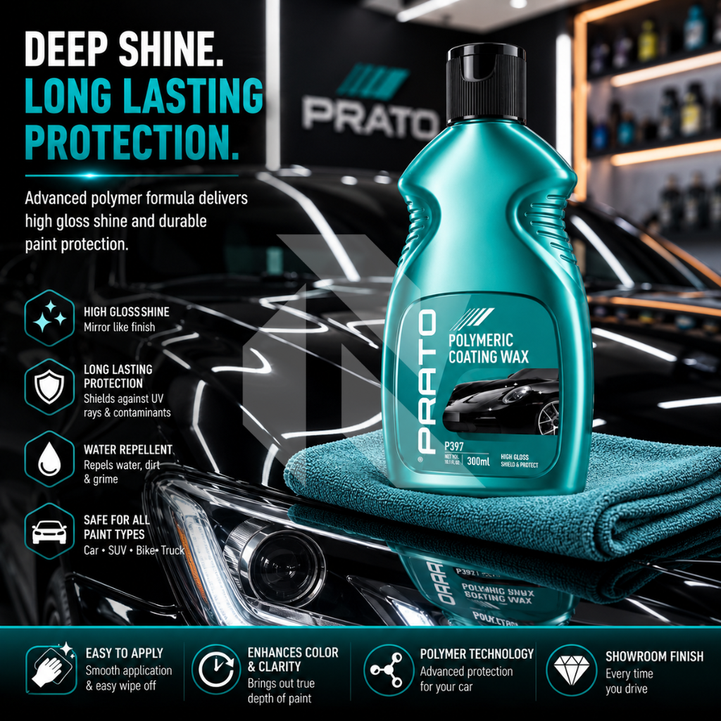 PRATO Polymeric Coating Wax 300ML – Advanced Paint Protection Coating Wax